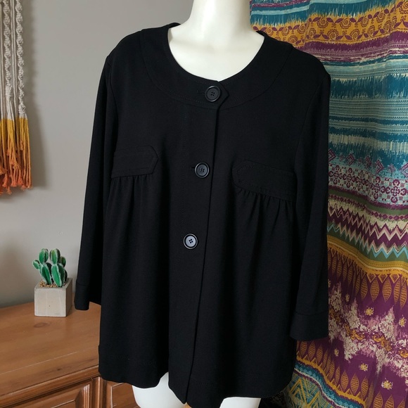 Max Studio black button up top - Size XL - Picture 2 of 4